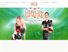 Tablet Screenshot of lasertagconvention.com